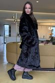 Verbier Faux Fur Coat Black